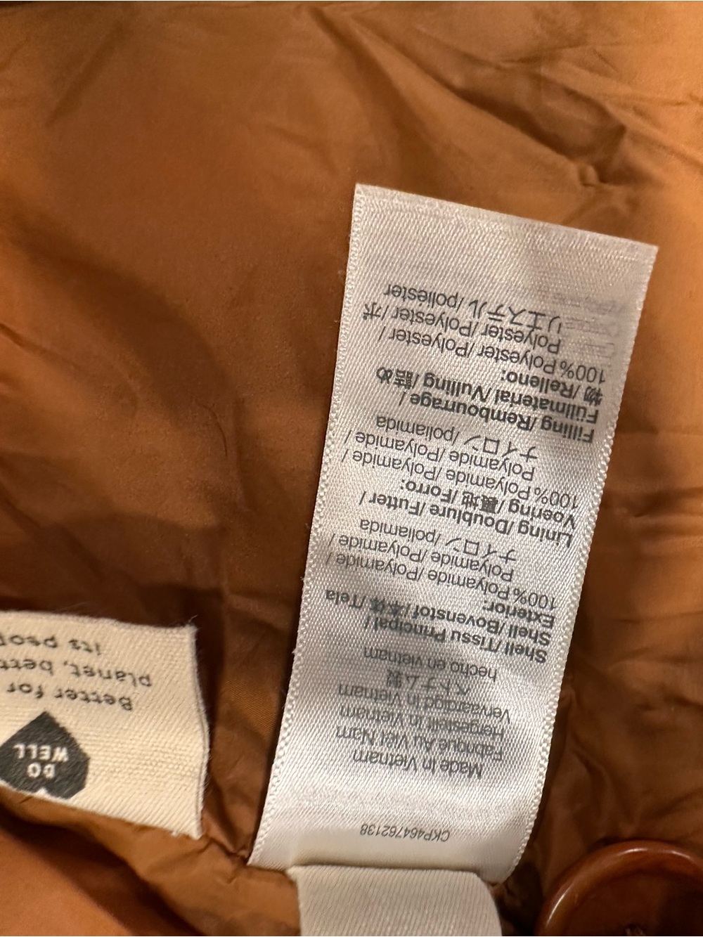 Madewell Quilted Puffer Jacket in Rust. Size XL. - Picture 13 of 14